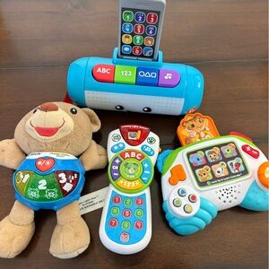 Baby Toy Bundle VTech, Leap Frog, Fisher Price Interactive Toys Lights Sounds